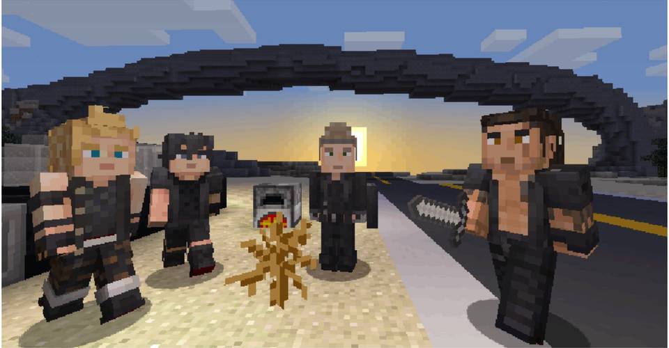 Final Fantasy Xv Skin Pack Now Available In Minecraft Thegamer Final Fantasy Xv Skin Pack Now Available In Minecraft Thegamer