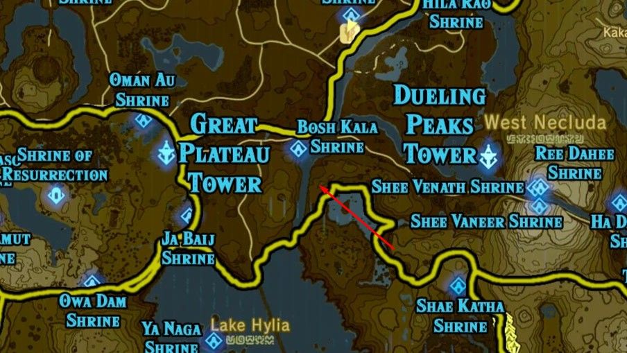 breath of the wild memory locations map