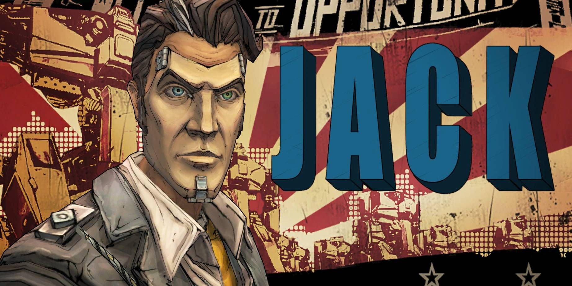 handsome jack face poster