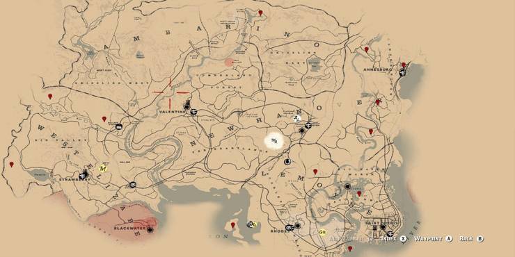 Red Dead Redemption 2 World Map - Map