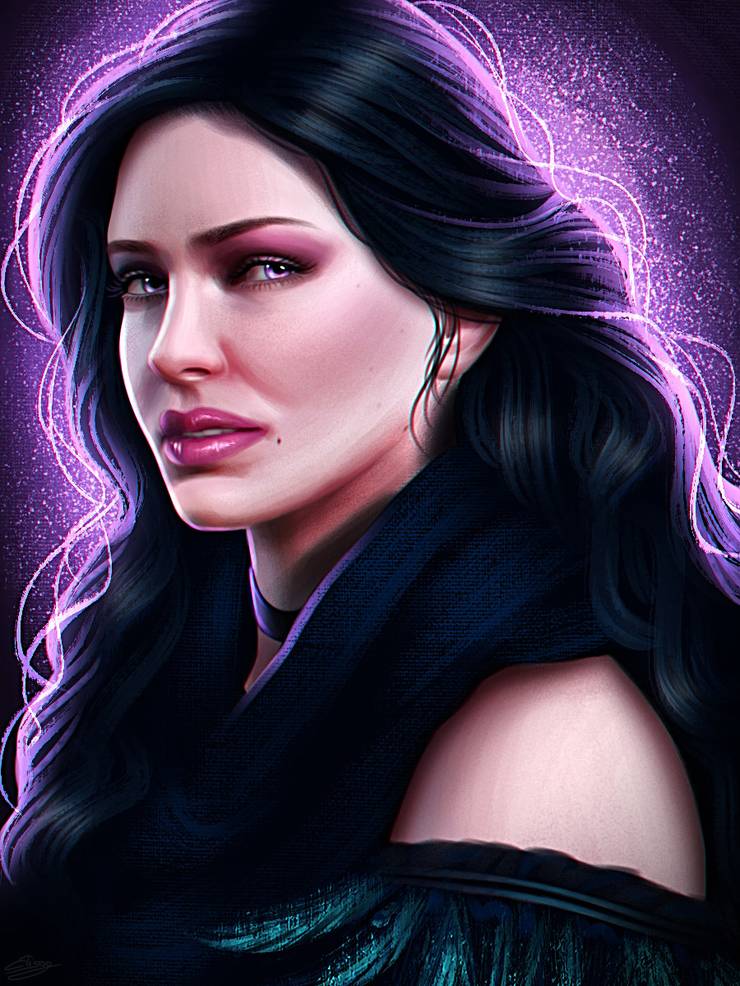 the witcher 10 beautiful pieces of yennefer fan art thegamer beautiful pieces of yennefer fan art