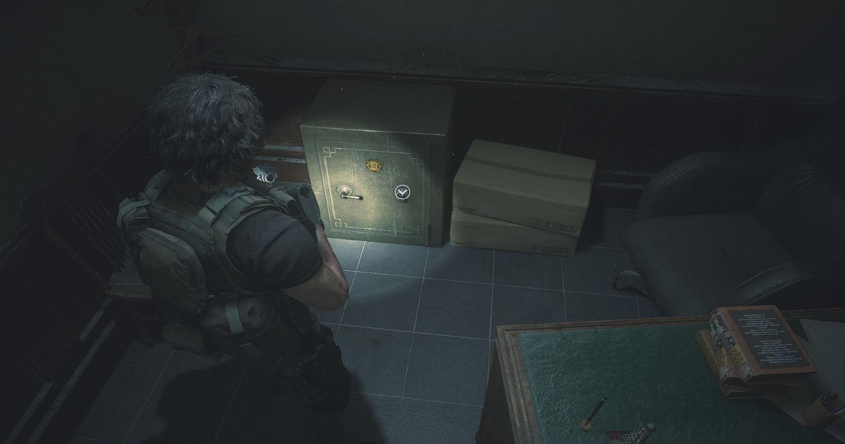 resident evil west office safe