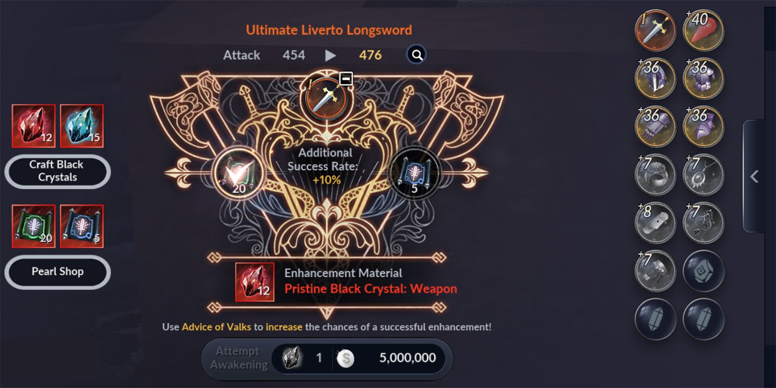 Black Desert Mobile Adds Gear Awakening Family Blessings