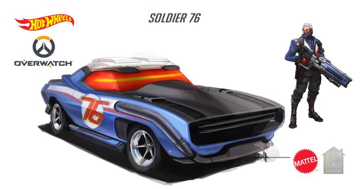 AWESOME Overwatch Hot Wheels Character Cars Concept Art Seen At ...