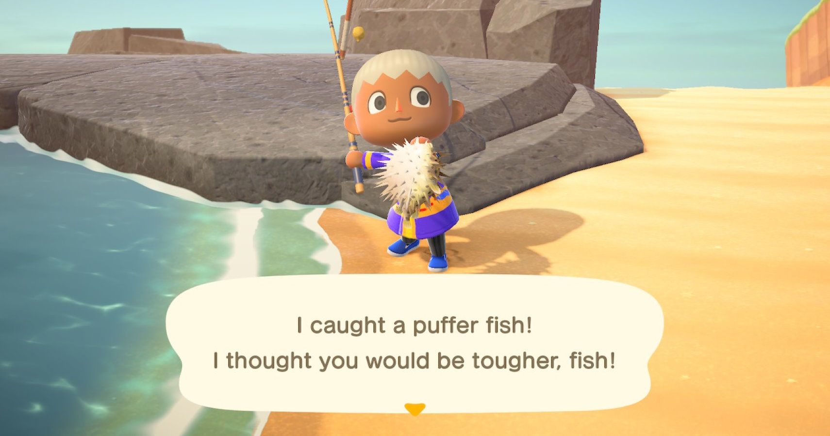 Animal Crossing: New Horizons - How To Catch The Puffer Fish