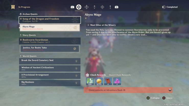 Genshin Impact 10 Best Ways To Increase Your Adventure Rank