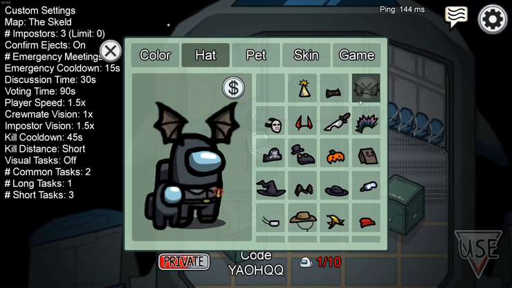 Among Us How To Get Halloween Cosmetics Early Thegamer