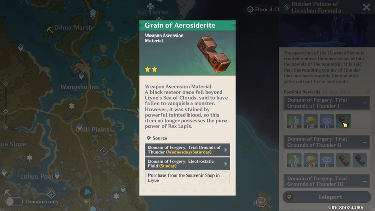 Genshin Impact Where To Find Grain Of Aerosiderite Thegamer
