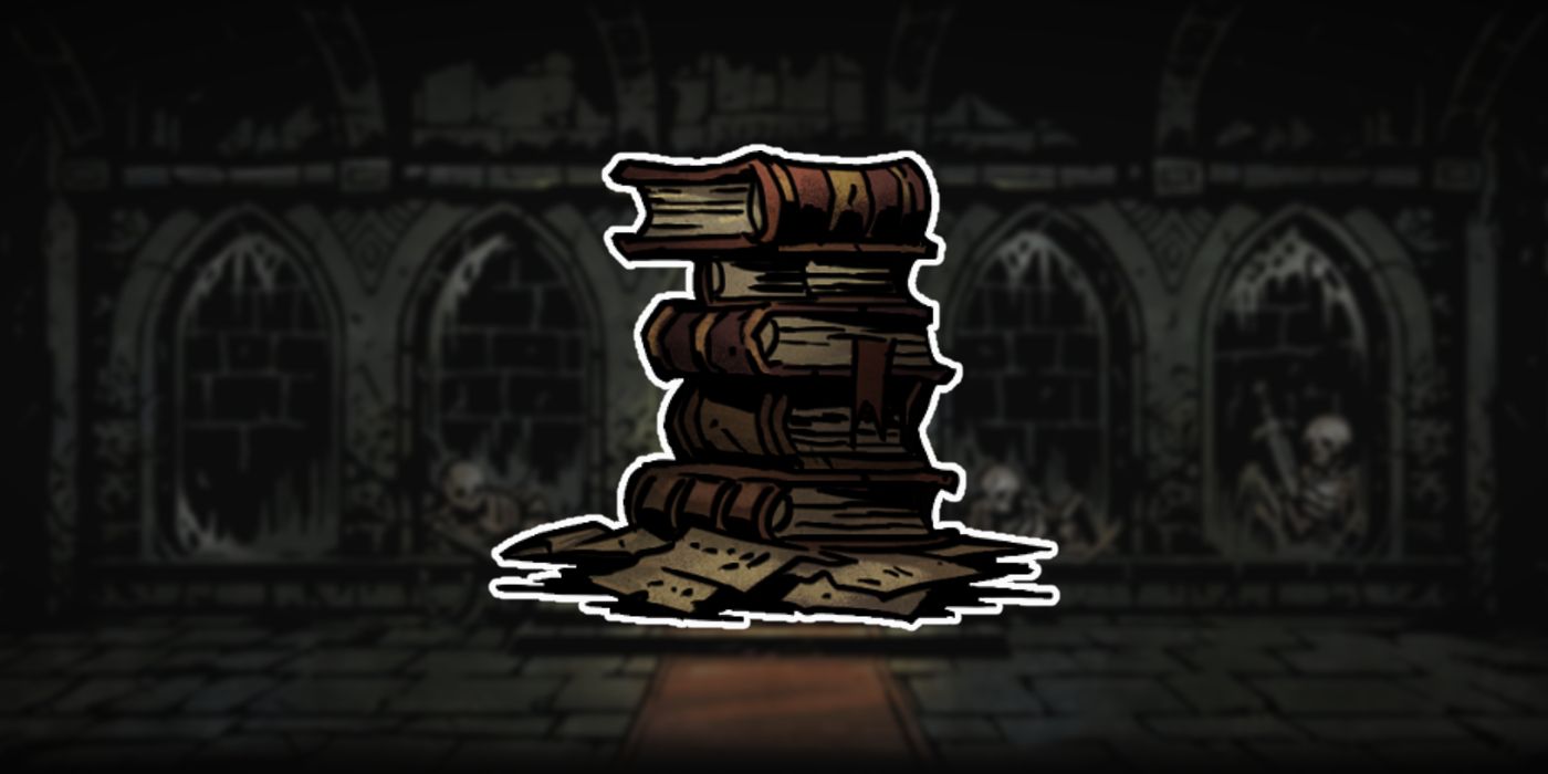 stack of books darkest dungeon