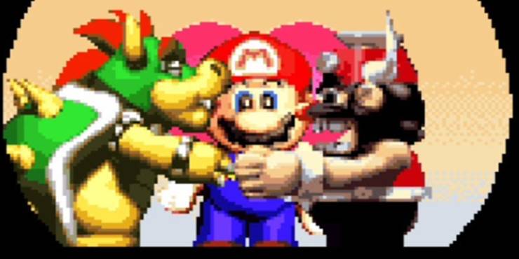 RPG Nintendo Super Mario Mario Bowser Booster Kiss