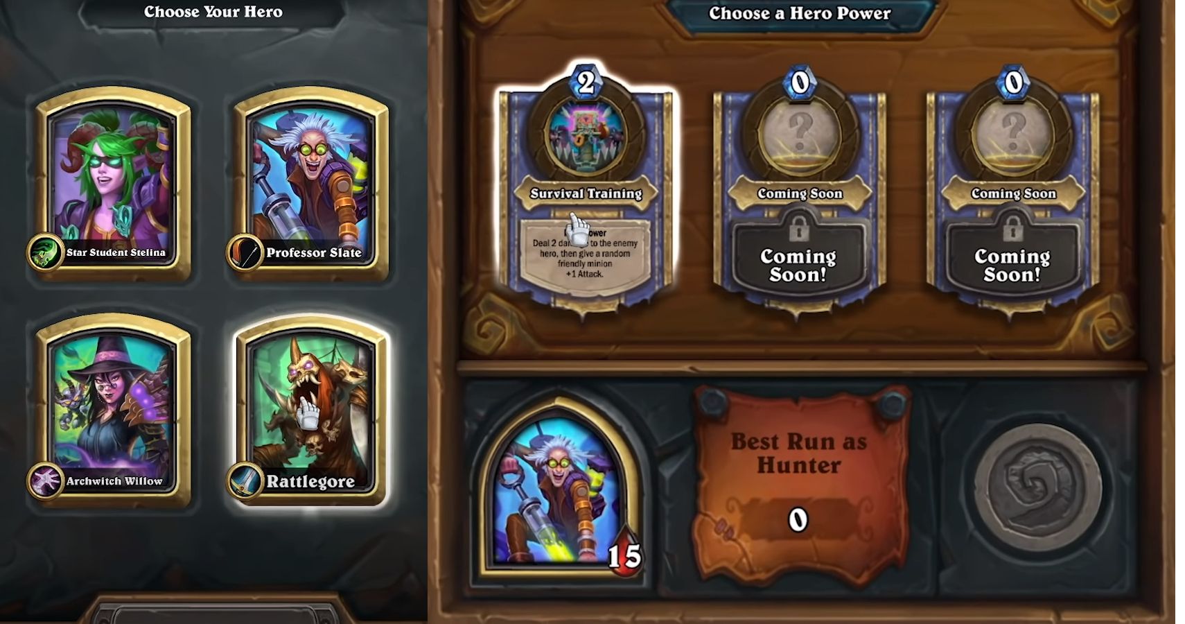 duels decks hearthstone