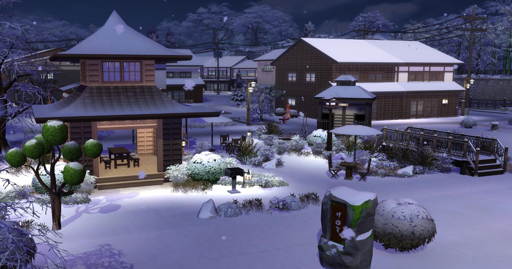 sims 4 snowy escape build items cc