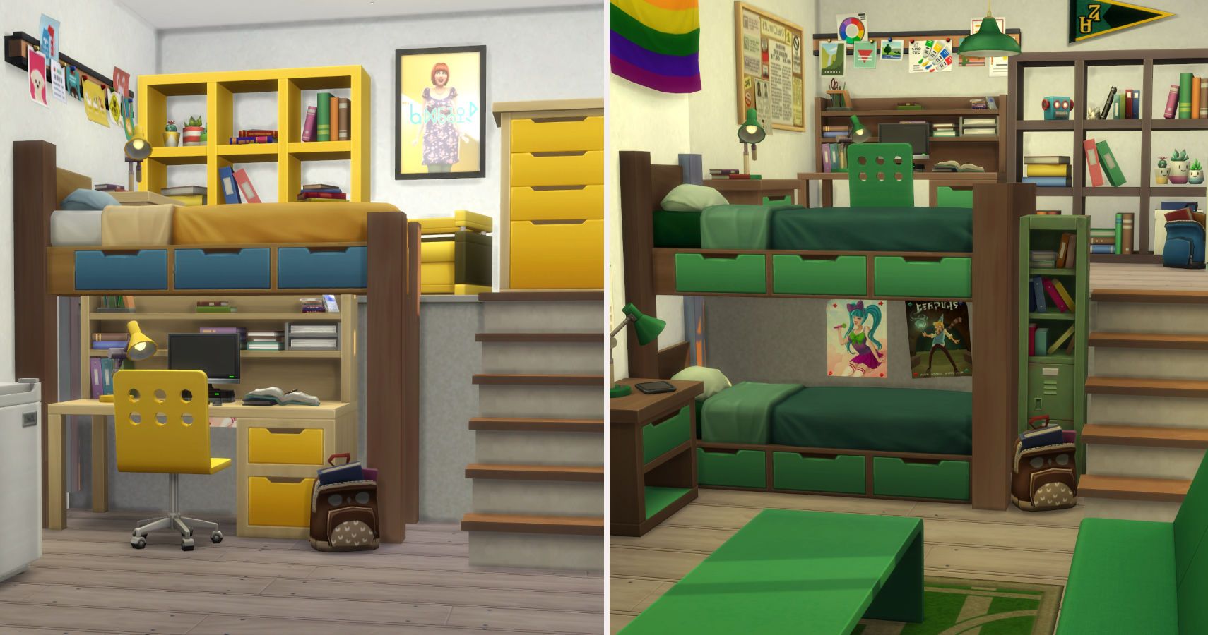 can custom content beds be used to lseep in on sims 4