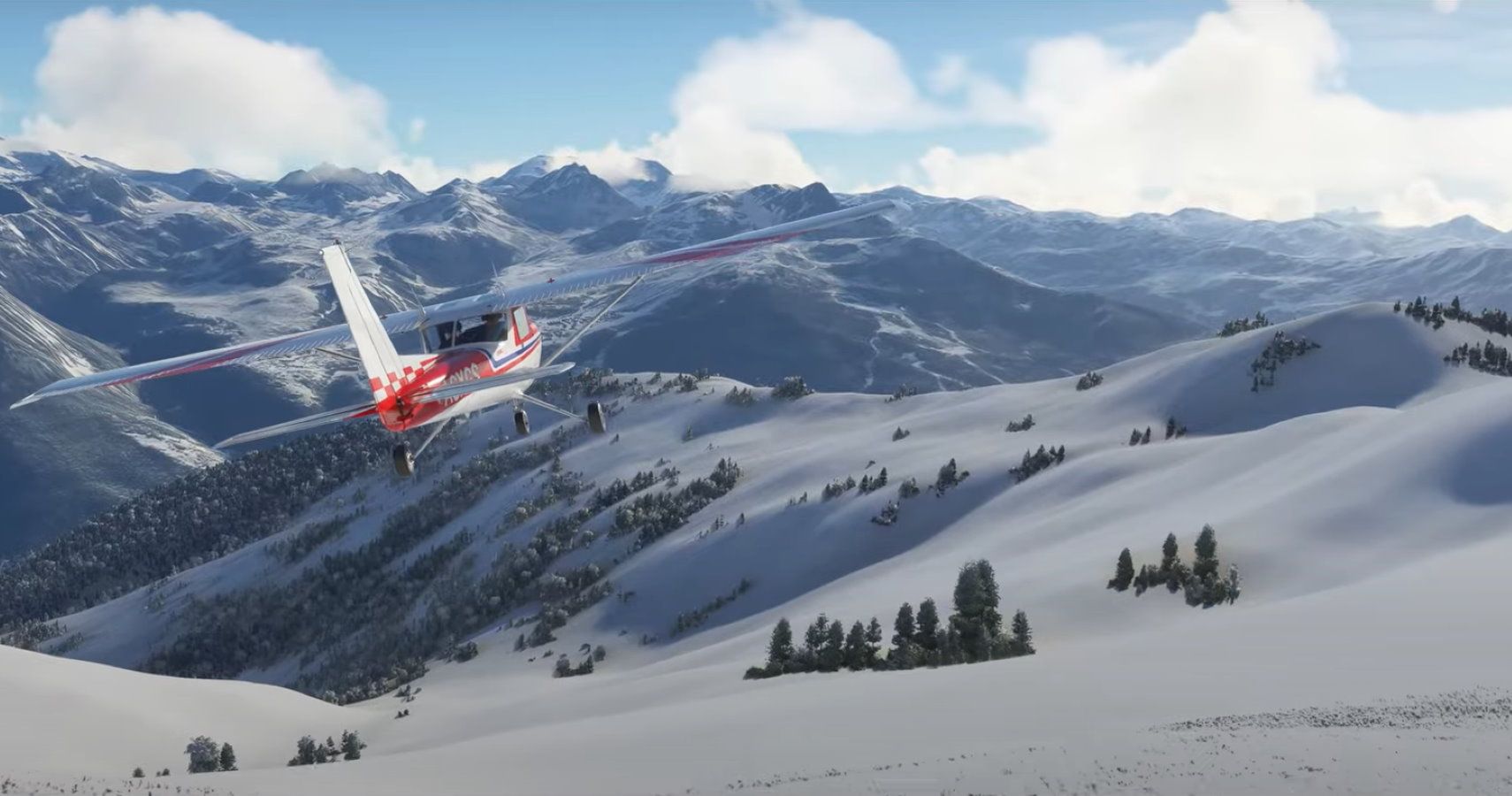 Microsoft Flight Simulator launches real-time snow in happy New Year message