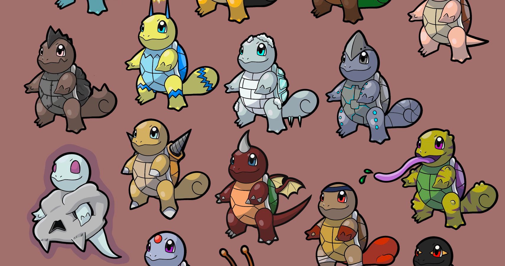 Ever Wanted To See Fire-Type Squirtle? How About Fairy-Type Squirtle