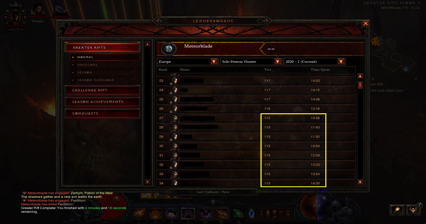 diablo 3 leaderboards hotkey