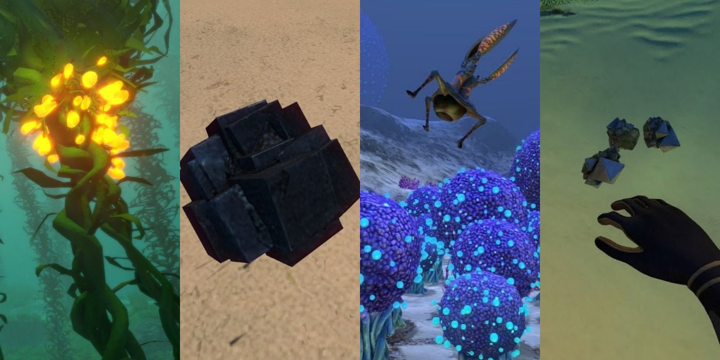 Subnautica All Of The Raw Materials Where To Find Them