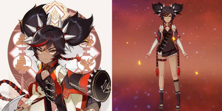 Xinyan Xiao Birthday: 17th April Age: Height: Estimated based on in-game comparisons.