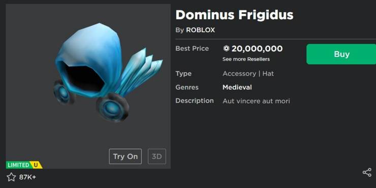 What Is The Most Expensive Limited Item On Roblox - most expensive roblox item ever