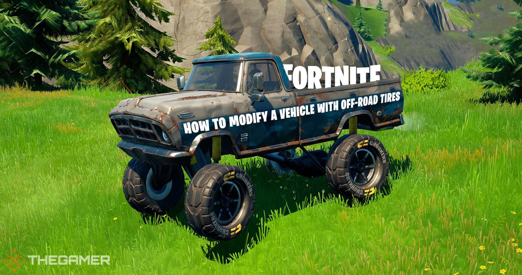 Fortnite How To Modify A Vehicle With OffRoad Tires TheGamer
