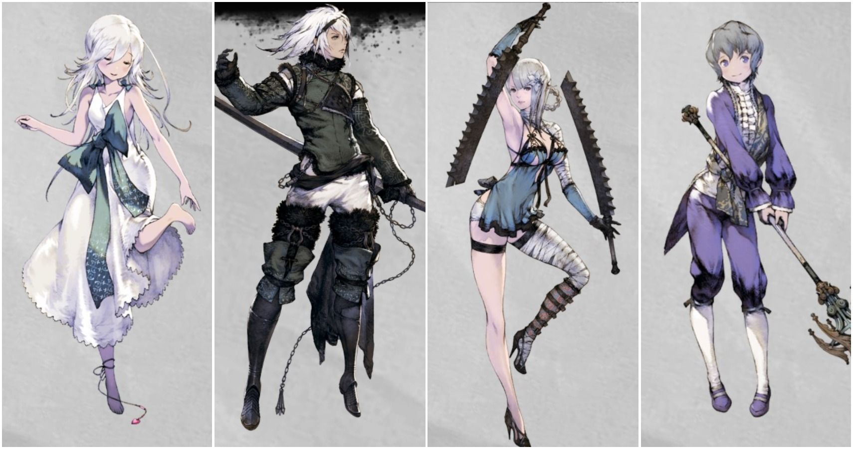 Nier Every Main Character S Age Height And Birthday TheGamer   Nier Replicant Character Collage 