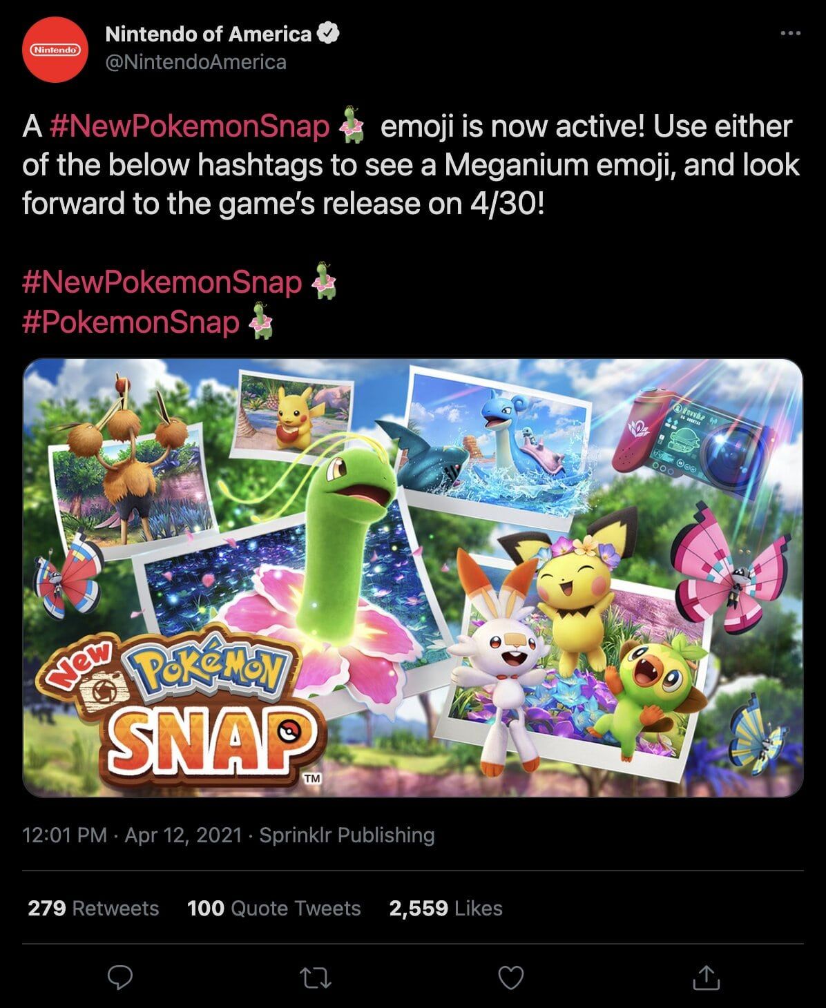 New Pokemon Snap Sets Meganium As Custom Twitter Emoji ...