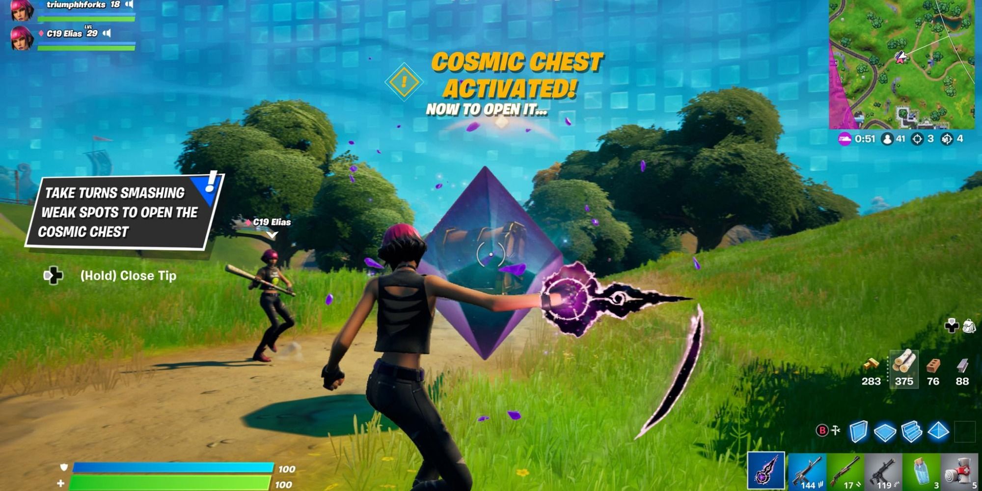 cosmic chest fortnite