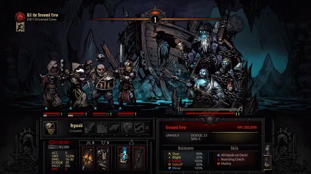 darkest dungeon team comp sunken crew