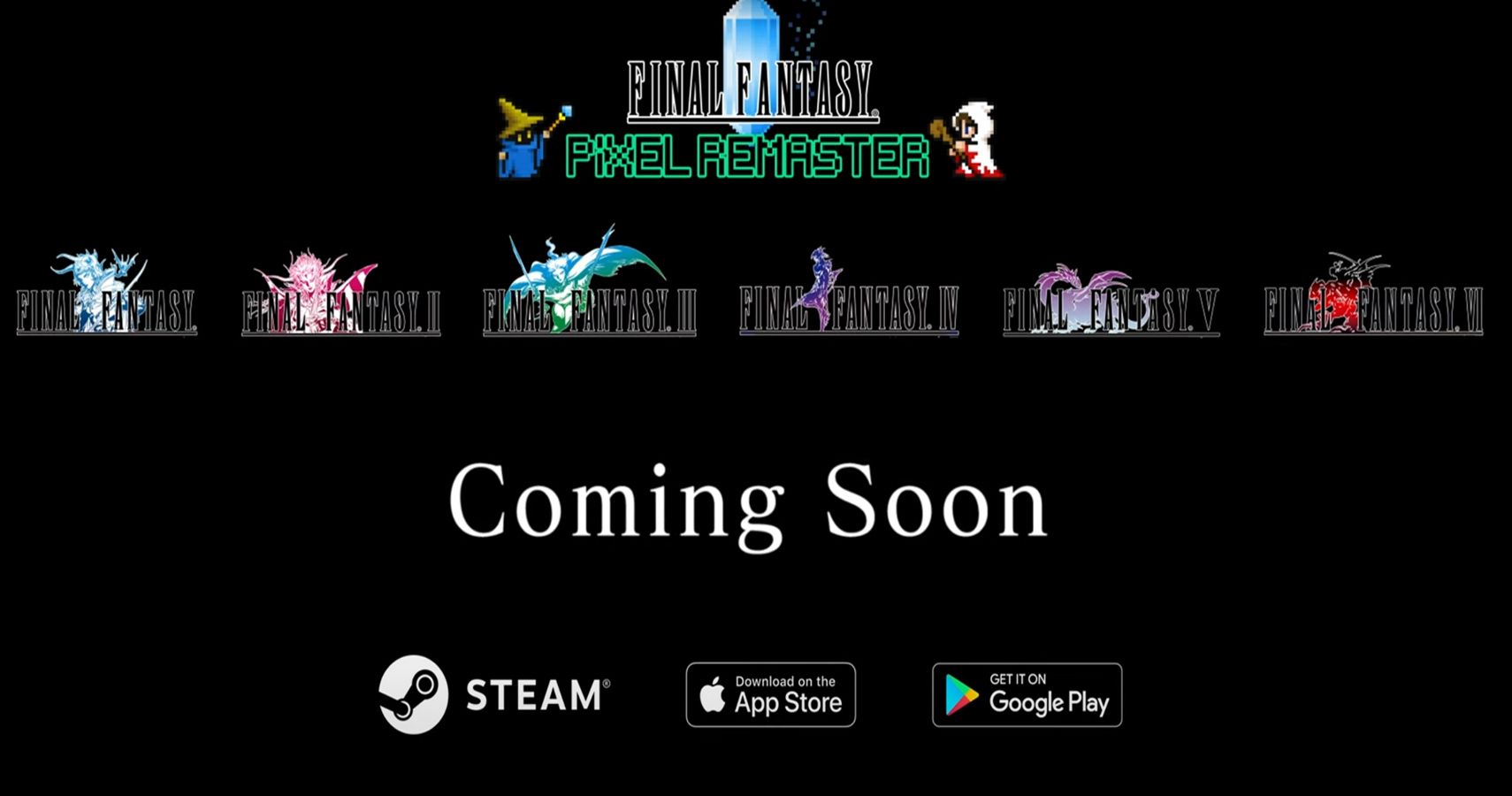 Final Fantasy 1 6 Pixel Remaster Coming To Steam And Mobile